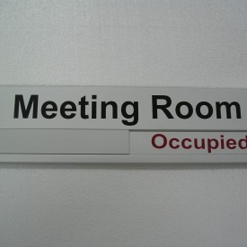 Slatz Meeting room sign 82 mm